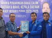 Ikut Bacalon Bupati Meranti Zulfan Heri Beserta Rombongan Ambil Formulir Pendaftaran Di DPC Partai Demokrat