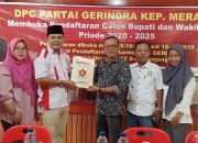 Siap Maju Di Pilkada Meranti, Zulpan Heri Ambil Formulir Pendaftaran Di DPC Partai Gerindra