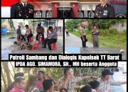 Kapolsek Tebingtinggi Barat Lakukan Patroli Sambang Dan Dialogis
