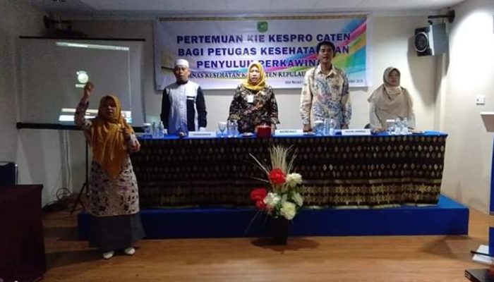 Diskes Meranti Lakukan Penyuluhan Caten Tingkat Kabupaten