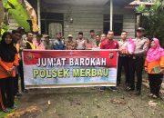 Kapolsek Merbau Bersama KP2M Dan KSOP Laksanakan Jum’at Barokah Kerumah Warga