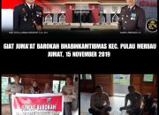 Kapolsek Tebingtinggi Barat Bagi-Bagi Sembako Pada Masyarakat Kurang Mampu