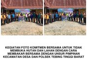Kapolsek Tebing Tinggi Barat Taja Kegiatan Olah Raga Bersama, FGD Tentang Pencegahan Dan Penaganan Karhutla