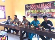 Kapolsek Rangsang Barat Lakukan Sosialisasi Karhutla di Desa Segomeng