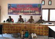 Desa Bokor Jadi ‘Target’ Sosialisasi Karhutla Polsek Rangsang Barat