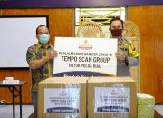 PT Tempo Scan Groups Peduli, Wakapolda Serahkan Bantuan Vitamin Bagi Personel Gugus Tugas Covid-19 Polda Riau