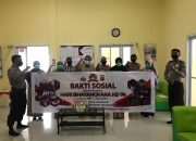 Peringati HUT Bhayangkara Ke-74 Polsek Tebingtinggi Barat Beri Bingkisan Ke Tenaga Medis