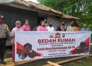 Polres Meranti Lakukan Bedah Rumah, Penerima : Rasanya Baru Kali Ini Terbantu