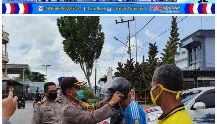 Satlantas Polres Meranti bersama BMW Gelar Pelatihan Program Polri Peduli Keselamatan 2020 Cegah Covid-19 Tahap III