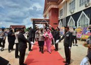 Protokol Kesehatan Berjalan, Farewell And Welcome Parade Kapolres Kepulauan Meranti Sukses