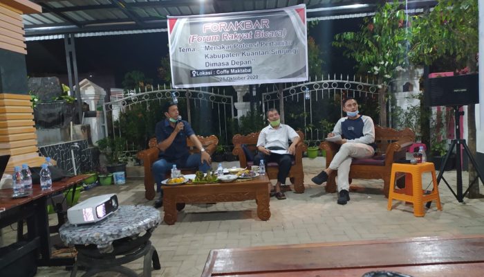 FORAKBAR Gelar Diskusi Bertaja Menakar Potensi Pertanian Kuansing Dimasa Datan” Bersama Mahasiswa Dan Masyarakat Kuansing