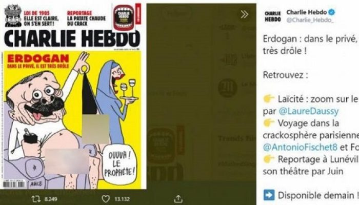 Charlie Hebdo Rilis Karikatur Menghina Erdogan, Turki Mengamuk