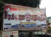 Sambut Kepulangan Imam Besar FPI Habib Rizieq Shihab, Poster Dan Spanduk Bertebaran Di Petamburan  