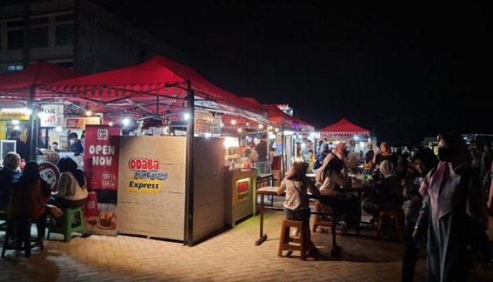 Ramai Pengunjung Kawasan Food Park Nadayu Marsar, Pengelola Harus Terapkan Protokol Kesehatan