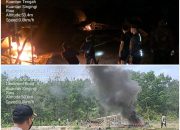 PETI Dompeng Emas Kembali Muncul, Polres Kuansing Lakukan Razia Dan Musnahkan 25 Unit Alat Dompeng  di TKP 