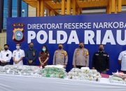 Polda Riau Musnahkan Barang Narkotika Jenis Shabu Dan Ekstasi Hasil Sitaan