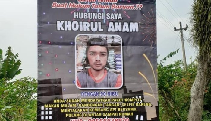 Mendadak Viral!! Pria Asal Magelang Buka Jasa Sewa Teman Kencan Di Malam Tahun Baru, Tarif Rp 90 Ribu