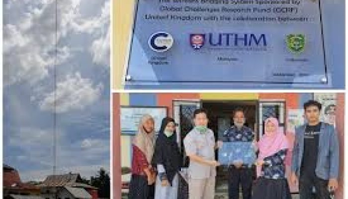 Desa Mandiangin Siak Dapat Bantuan Internet Dari Hasil Kerjasama UIR Bersama UTHM Malaysia dan University Inggris