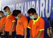 4 Pelaku Penyiram Air Keras Kepada Dua Sejoli Diamankan Satreskrim Polresta Pekanbaru
