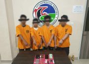 Satresnarkoba Polres Meranti Ringkus 4 Terduga Pelaku Pengedar Narkoba di Dua Lokasi Berbeda