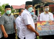Bupati Siak Berikan Bantuan Kepada Keluarga Korban Kebakaran Di Perawang Barat