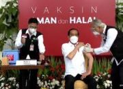 Presiden Jokowi Menerima Vaksin Covid-19 Perdana