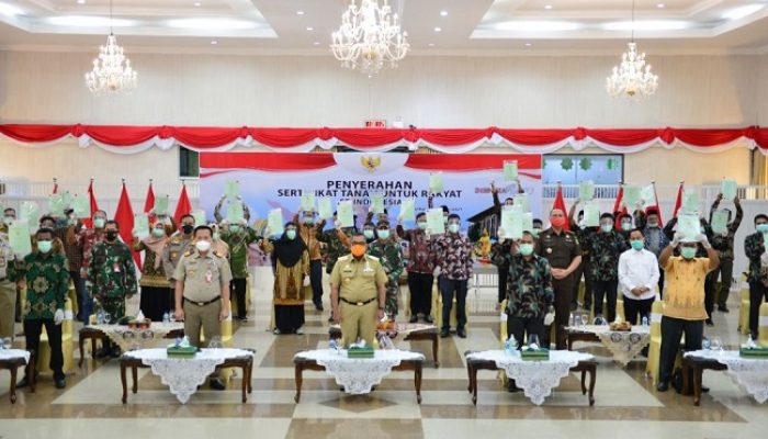 BPN Provinsi Riau Sudah 52 Ribu Sertifikat Diberikan Kepada Masyarakat Pada 2020