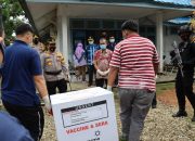 Satgas Pengawalan Ops Aman Nusa II-2021 Polres Kuansing kawal proses pengiriman Vaksin Covid-19 Sinovac