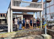 Polda Riau dan Polsek Merbau Gelar Olah TKP Kebakaran Empat Ruko Di Teluk Belitung