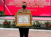 Polresta Kota Pekanbaru Terima Penghargaan Dari Menpan-RB