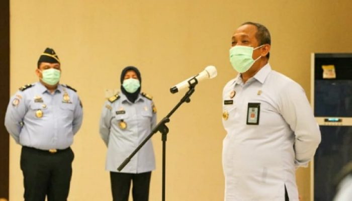 LP Kelas IIB Rumbai Ikut Apel Bersama Kakanwilkumham Riau Secara Virtual