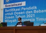 Dirjen Dikti Sosialisasi Sertifikasi Pendidik Untuk Dosen dan BKD