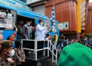 Wako Pekanbaru Luncurkan Lima Unit Bus Vaksinasi Covid-19 Keliling