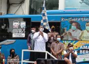 Tekan Kasus Terkonfirmasi Positif Covid-19, Walikota Pekanbaru Resmi Luncurkan 5 Unit Bus Vaksinasi Keliling