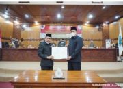 Wabub Tanjabar Hadiri Pembahasan Paripurna Pertanggungjawaban APBD 2020