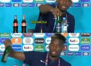 Setelah Ronaldo, Giliran Pogba Pindahkan Botol Bir Dalam Jumpa Pers Euro 2020