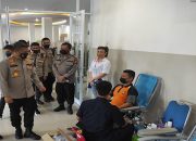 Sambut HUT 75 Bhayangkara, Polda Riau Gelar Kegiatan Donor Darah Dan Vaksin Massal