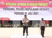 17 Personel Polres Meranti Naik Pangkat pada Hari Bhayangkara Ke-75