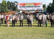 44 Personel Polres Kampar Ikuti Upacara Kenaikan Pangkat Periode 1 Juli 2021