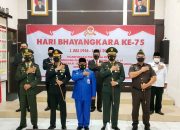 Forkopimda Kab. Kampar Ikuti Upacara Virtual Hari Bhayangkara ke-75 di Polres Kampar