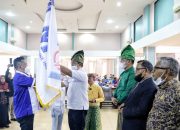 Pengukuhan Pengurus DPC MOI Kepulauan Meranti, Bupati Ajak Wartawan Bersinergi Bangun Daerah
