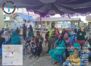 Babinsa Melaksanakan Pendampingan Vaksinasi Dosis II di Kantor Kelurahan Tagaraja
