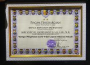 Kapolres Meranti dapat Penghargaan Pengelolaan Covid-19 dan Capaian Vaksinasi Terbaik dari Kapolda Riau