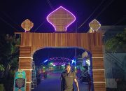 Wooooooow……..Ikuti Festival Lomba Lampu Colok Hias, Pemuda Kencana Gunakan Barang Bekas Untuk Bangunkan Gapura