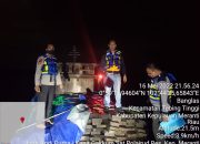 Satpolairud Polres Meranti Tangkap Kapal Motor Tanpa Nama Bermuatan 25 Kubik Kayu Ilegal Logging