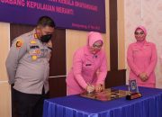 Kapolres Resmikan Renovasi Kantor dan Yayasan Kemala Bhayangkari Cabang Meranti