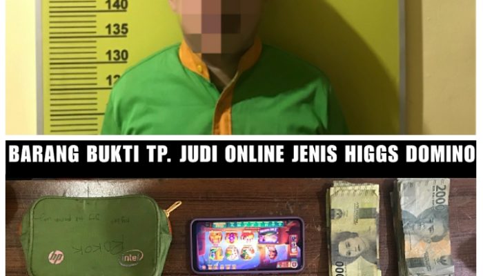 Operasi Pekat, Polsek Tebingtinggi Tangkap Pelaku Perjudian Jual Beli Chip Higgs Domino