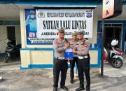 Laporan E-Turjawali Tertinggi, Dua Personel Satlantas Polres Meranti dapat Reward