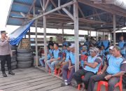 Jumat Curhat, Wakapolres Meranti Duduk Bersama Barisan Muda FSPTI-KSPSI