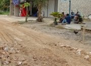 Jalan hancur akibat Truk Pengangkut CPO Di Desa Simpang Raya